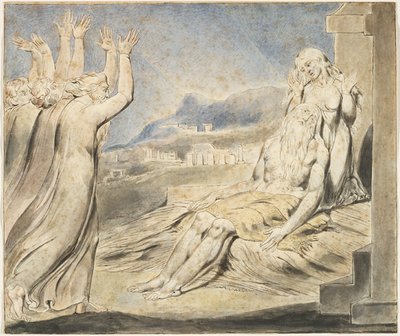 I sogni malvagi di Giobbe da William Blake
